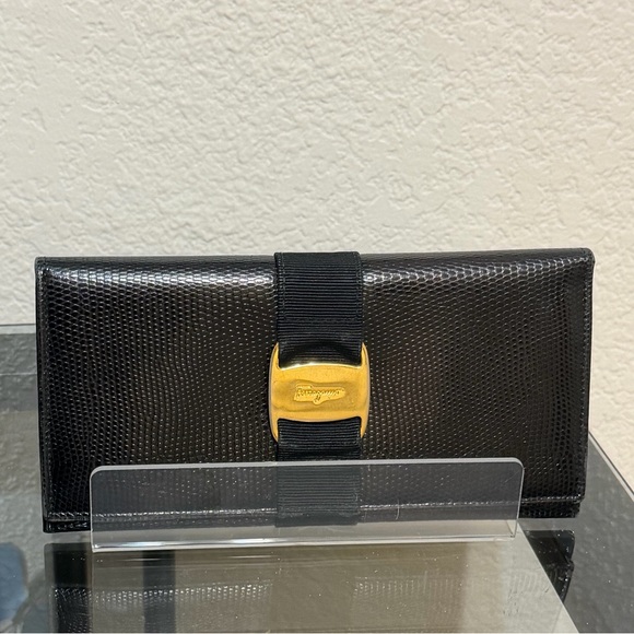 Salvatore Ferragamo long bifold wallet - Picture 1 of 10
